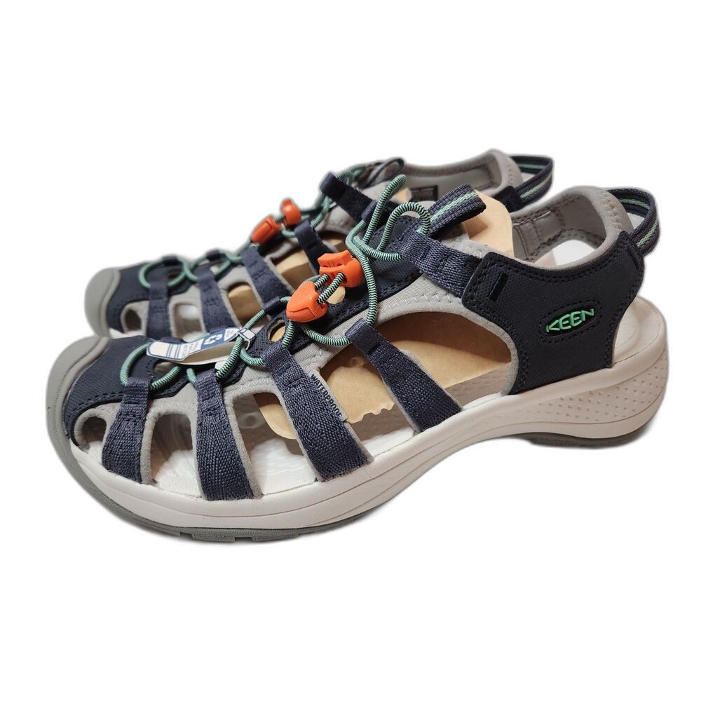 Keen Astoria West Closed Toe Sandal Women’s 10 Navy Beveled Glass